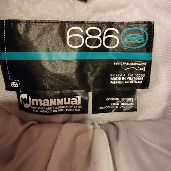 686 Mannual | bird print Snowboard Pants size small - Picture 6 of 9